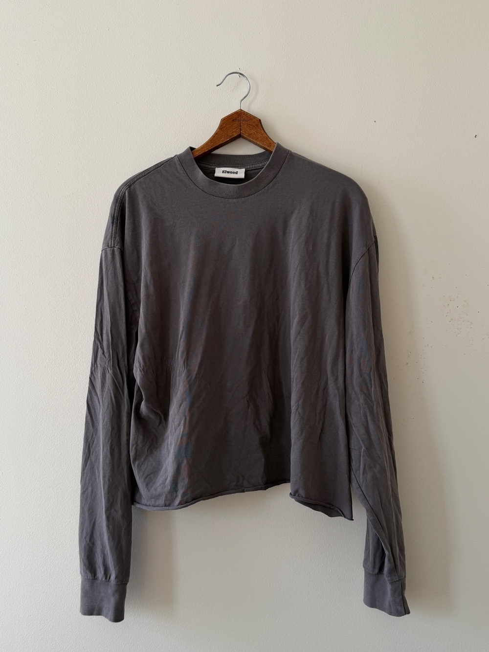 Elwood long sleeve grey shirt